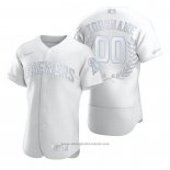 Maglia Baseball Uomo Milwaukee Brewers Personalizzate Awards Collection Bianco