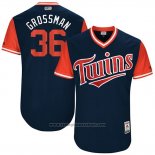 Maglia Baseball Uomo Minnesota Twins 2017 Little League World Series Robbie Grossman Blu