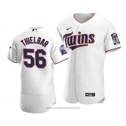 Maglia Baseball Uomo Minnesota Twins Caleb Thielbar Autentico Home Bianco