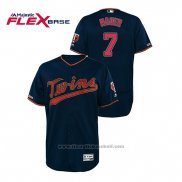 Maglia Baseball Uomo Minnesota Twins Joe Mauer 150 Anniversario Autentico Flex Base Blu