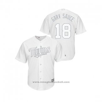 Maglia Baseball Uomo Minnesota Twins Mitch Garver 2019 Players Weekend Replica Bianco