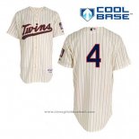 Maglia Baseball Uomo Minnesota Twins Paul Molitor 4 Crema Alternato Cool Base