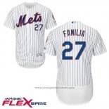 Maglia Baseball Uomo New York Mets 27 Jeurys Familia Bianco Flex Base