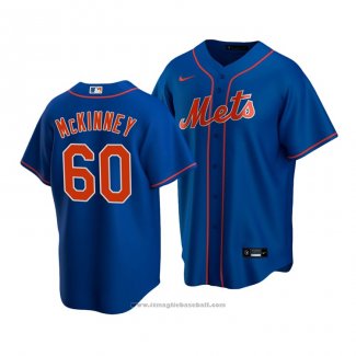 Maglia Baseball Uomo New York Mets Billy Mckinney Replica Blu