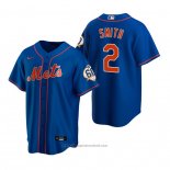 Maglia Baseball Uomo New York Mets Dominic Smith Alternato Blu