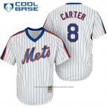 Maglia Baseball Uomo New York Mets Gary Carter Bianco Cooperstown Cool Base