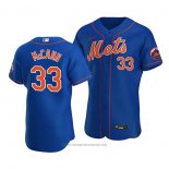 Maglia Baseball Uomo New York Mets James Mccann Alternato Autentico Blu