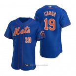 Maglia Baseball Uomo New York Mets Mark Canha Autentico Alternato Blu