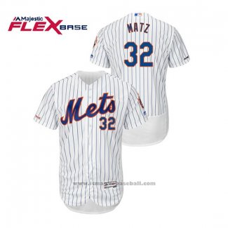 Maglia Baseball Uomo New York Mets Steven Matz 150 Anniversario Autentico Flex Base Bianco