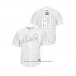 Maglia Baseball Uomo New York Mets Walter Lockett 2019 Players Weekend Replica Bianco