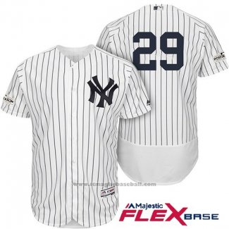 Maglia Baseball Uomo New York Yankees 2017 Postseason Todd Frazier Bianco Flex Base