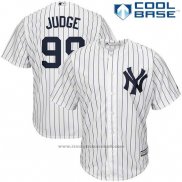 Maglia Baseball Uomo New York Yankees 99 Aaron Judge Bianco Cool Base