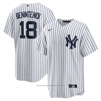 Maglia Baseball Uomo New York Yankees Andrew Benintendi Primera Replica Bianco