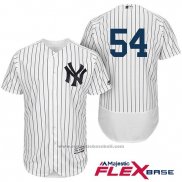 Maglia Baseball Uomo New York Yankees Aroldis Chapman Bianco Blu Autentico Collection Flex Base