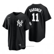 Maglia Baseball Uomo New York Yankees Brett Gardner Replica 2021 Nero