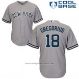 Maglia Baseball Uomo New York Yankees Didi Gregorius Grigio Autentico Collection Cool Base