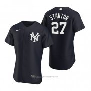 Maglia Baseball Uomo New York Yankees Giancarlo Stanton Autentico Alternato 2020 Blu