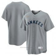 Maglia Baseball Uomo New York Yankees Road Cooperstown Collection Grigio