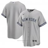 Maglia Baseball Uomo New York Yankees Road Replica Grigio