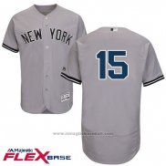 Maglia Baseball Uomo New York Yankees Thurman Munson Grigio Flex Base Autentico Collection