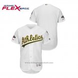 Maglia Baseball Uomo Oakland Athletics 2019 Postseason Flex Base Bianco