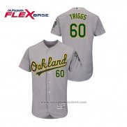 Maglia Baseball Uomo Oakland Athletics Andrew Triggs 150 Anniversario Autentico Flex Base Grigio