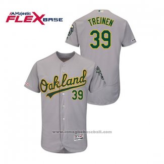 Maglia Baseball Uomo Oakland Athletics Blake Treinen 150 Anniversario Autentico Flex Base Grigio