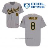 Maglia Baseball Uomo Oakland Athletics Joe Morgan 8 Grigio Cool Base