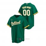 Maglia Baseball Uomo Oakland Athletics Personalizzate Replica Alternato Verde