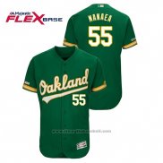 Maglia Baseball Uomo Oakland Athletics Sean Manaea 150 Anniversario Flex Base Kelly Verde