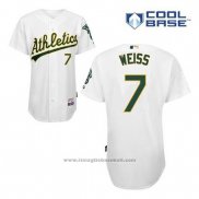 Maglia Baseball Uomo Oakland Athletics Walt Weiss 7 Bianco Home Cool Base