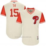 Maglia Baseball Uomo Philadelphia Phillies 2017 Little League World Series Ty Kelly Tan