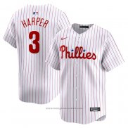 Maglia Baseball Uomo Philadelphia Phillies Bryce Harper Home Limited Bianco