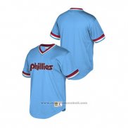 Maglia Baseball Uomo Philadelphia Phillies Cooperstown Collection Mesh Wordmark V-Neck Blu