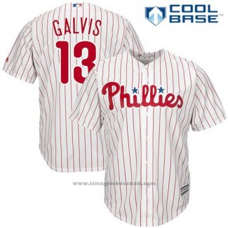 Maglia Baseball Uomo Philadelphia Phillies Frojody Galvis Bianco Cool Base