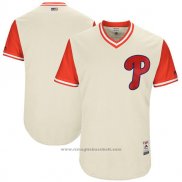 Maglia Baseball Uomo Philadelphia Phillies Players Weekend 2017 Personalizzate Crema