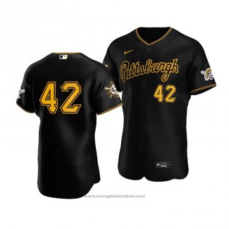 Maglia Baseball Uomo Pittsburgh Pirates Jackie Robinson Day Autentico Nero