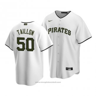 Maglia Baseball Uomo Pittsburgh Pirates Jameson Taillon Replica Alternato 2020 Bianco