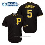 Maglia Baseball Uomo Pittsburgh Pirates Josh Harrison 5 Nero Alternato Cool Base