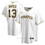 Maglia Baseball Uomo Pittsburgh Pirates Ke'bryan Hayes Home Replica Bianco