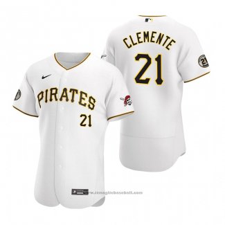 Maglia Baseball Uomo Pittsburgh Pirates Roberto Clemente Day Autentico Bianco