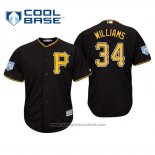 Maglia Baseball Uomo Pittsburgh Pirates Trevor Williams Cool Base Allenamento Primaverile 2019 Nero