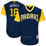 Maglia Baseball Uomo San Diego Padres 2017 Little League World Series Austin Hedges Blu