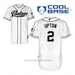 Maglia Baseball Uomo San Diego Padres B.j. Upton 2 Bianco Home Cool Base