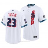 Maglia Baseball Uomo San Diego Padres Fernando Tatis Jr. 2021 All Star Replica Bianco