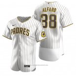 Maglia Baseball Uomo San Diego Padres Jorge Alfaro Bianco Autentico Alternato Marrone