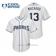 Maglia Baseball Uomo San Diego Padres Manny Machado Cool Base Home Bianco