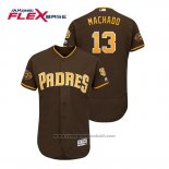 Maglia Baseball Uomo San Diego Padres Manny Machado Flex Base 50 Aniversario Alternato Marrone