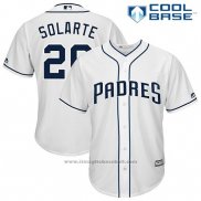 Maglia Baseball Uomo San Diego Padres Yangervis Solarte Bianco Cool Base