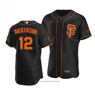 Maglia Baseball Uomo San Francisco Giants Alex Dickerson Autentico Alternato Nero